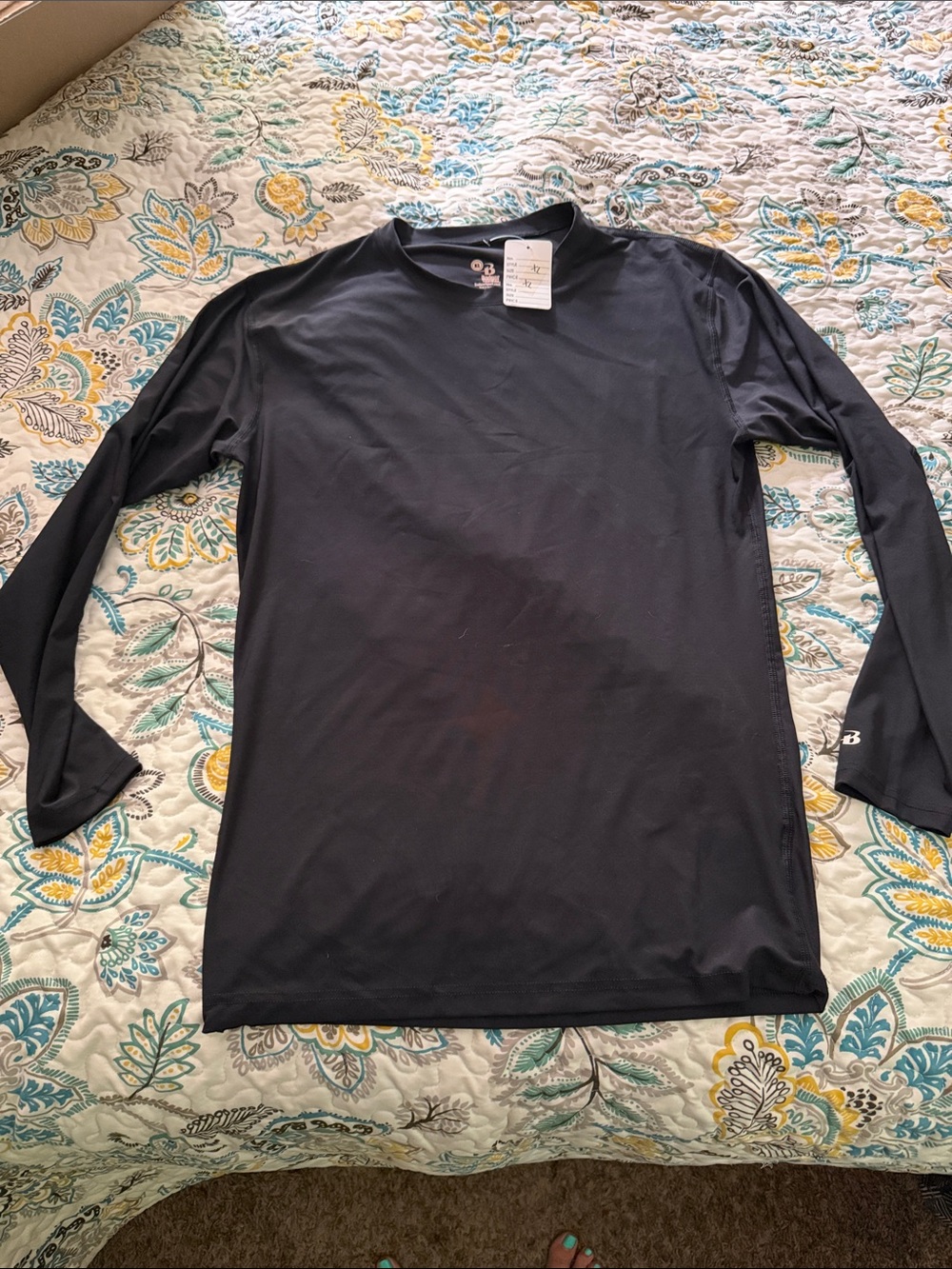 New Balance Men's Black Long-Sleeve Performance Tee